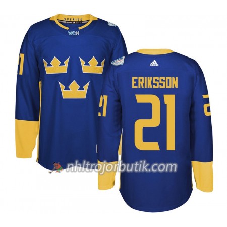 Sverige Tröja Loui Eriksson 21 World Cup 2016 Lila Premier